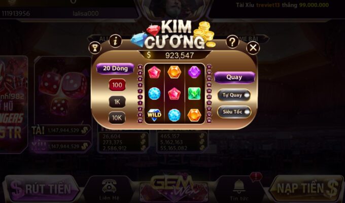 Top 5 Tựa Game Nổ Hũ Đáng Trải Nghiệm Nhất Tại Cổng Game 8day 4 5. Game Nổ Hũ Kim Cương